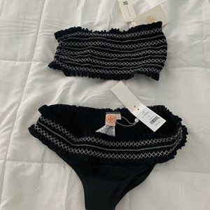 TORY BURCH SWIM NWT COSTA BIKINI SMALL TOP MEDIUM BOTTOM